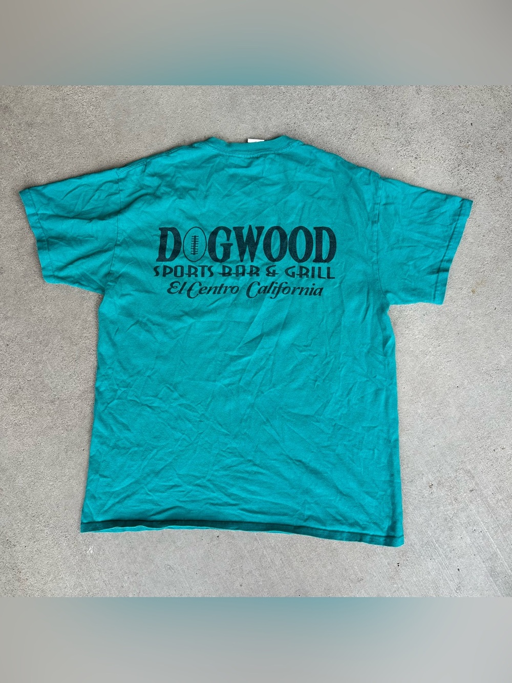 Gildan Teal Dogwood Sports Bar & Grill El Centro Tee Medium
